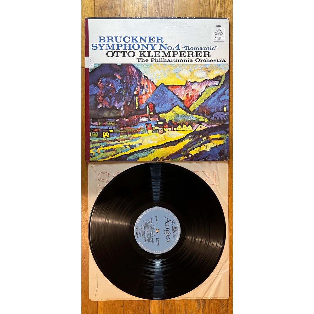 Vintage Bruckner Symphony No. 4 Romantic LP | Otto Klemperer Angel Records Vinyl